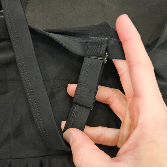 Torrid Wireless Lattice Front Swim Dress Womens 2 US 18 / 20 Black Skater Plus - Picture 9 of 14